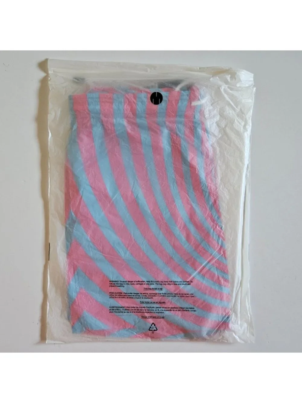 NWT MSFTSrep Costume Uomo Men's Psychedelic Swim Trunks Pink Blue Small S